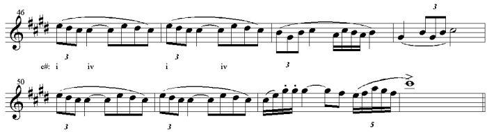 Example 3 Largo, second theme.