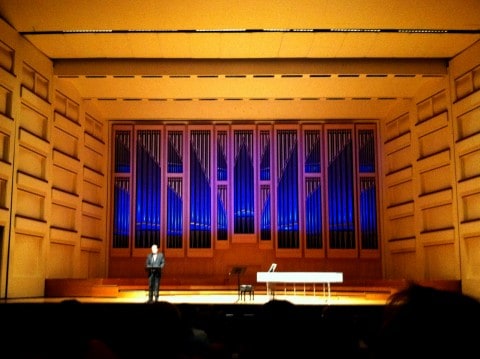 The lovely Belk Theater, where the evening concerts were held