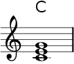jazz chord symbol: simple triad