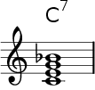 jazz chord symbol:  seventh