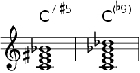 jazz chord symbols: altered 