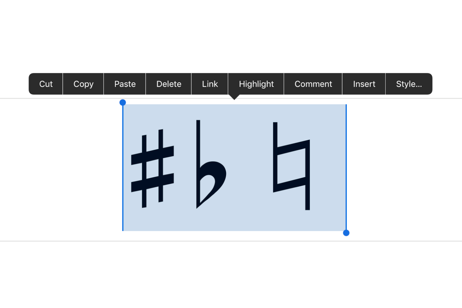 how to type a flat symbol