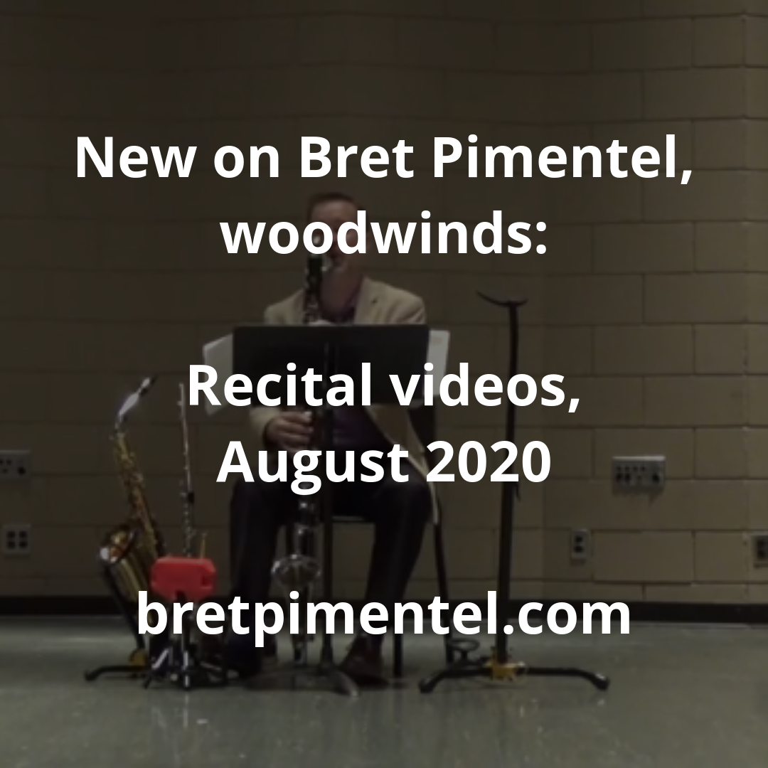 Recital videos, August 2020