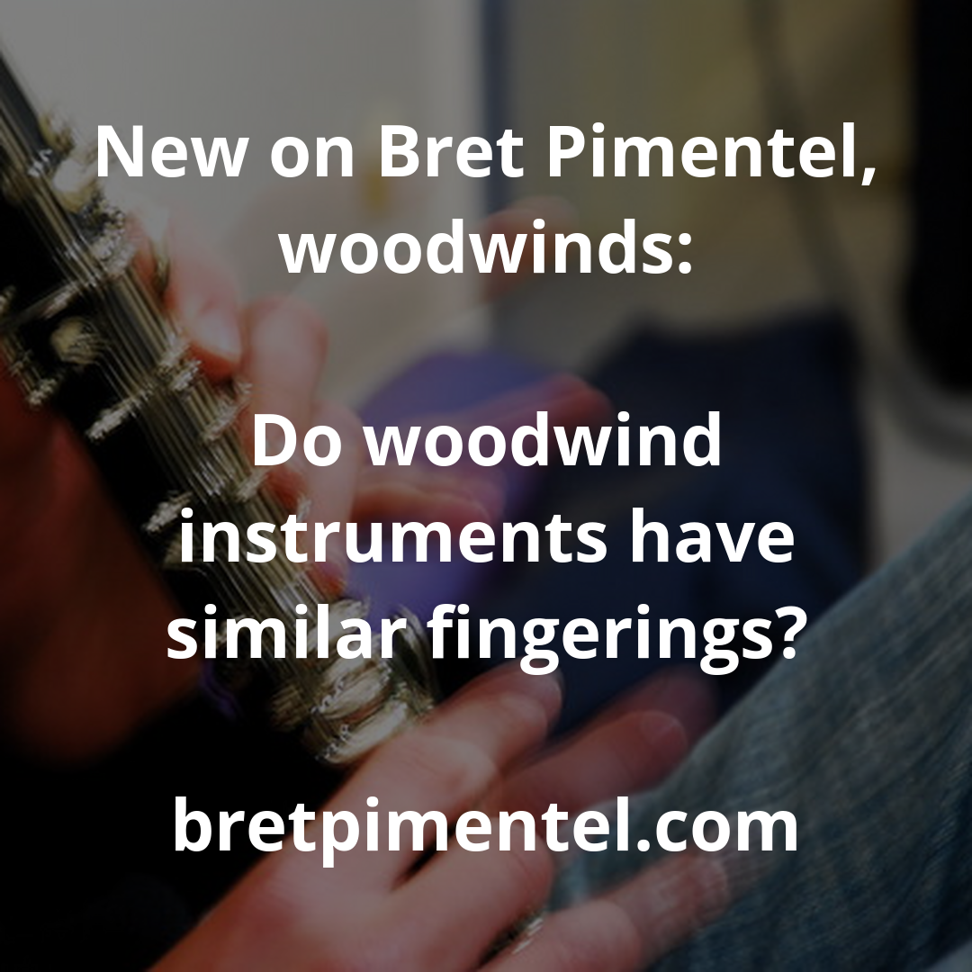 Do woodwind instruments have similar fingerings?