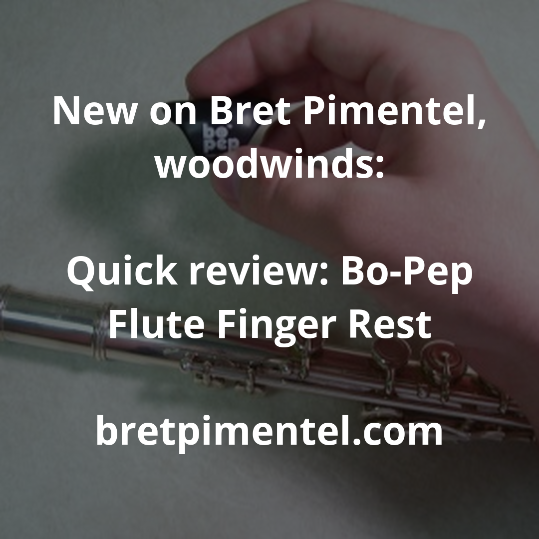 Quick review: Bo-Pep Flute Finger Rest