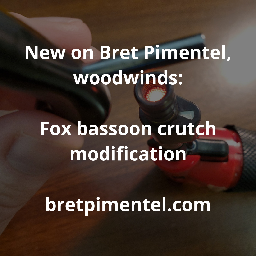 Fox bassoon crutch modification