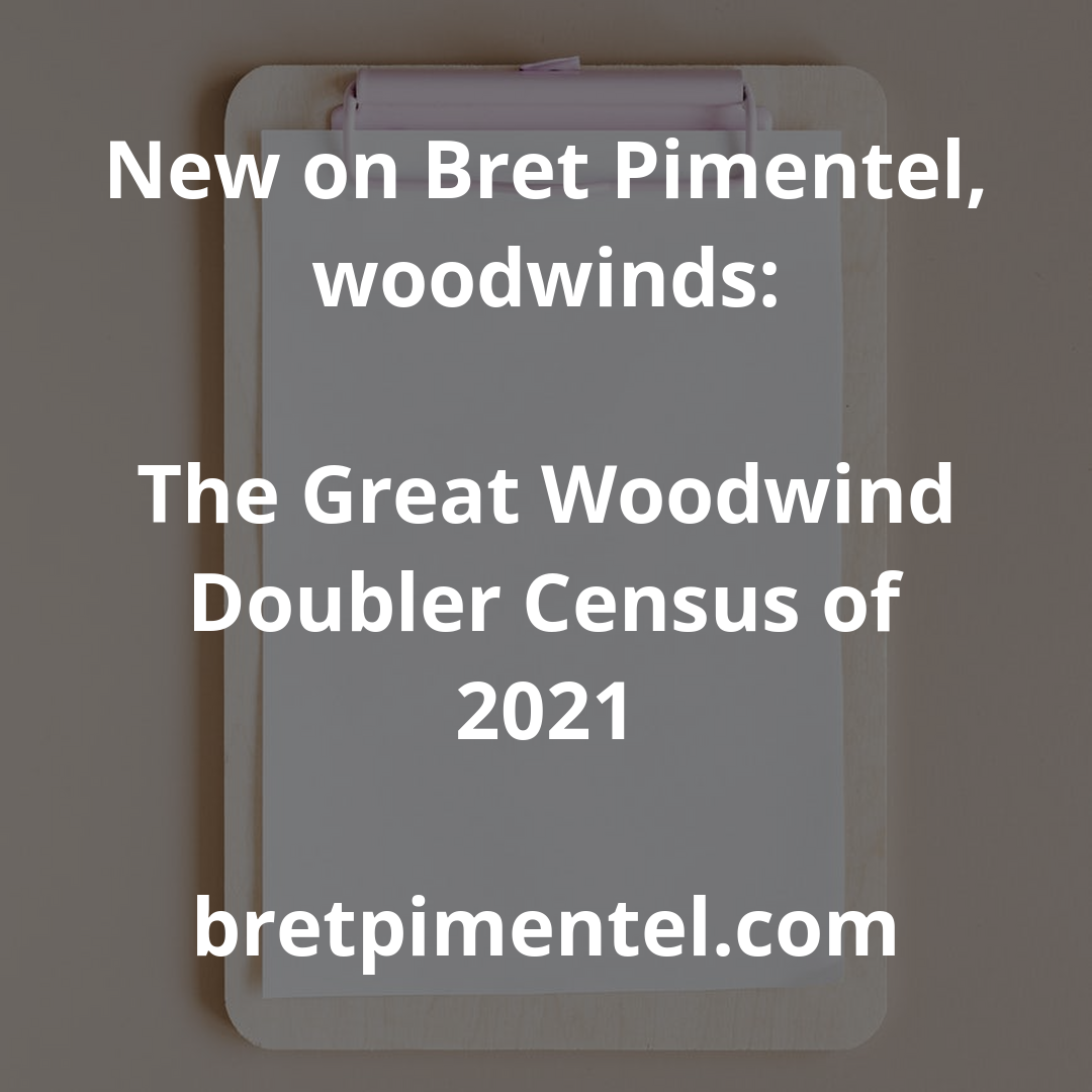 The Great Woodwind Doubler Census of 2021