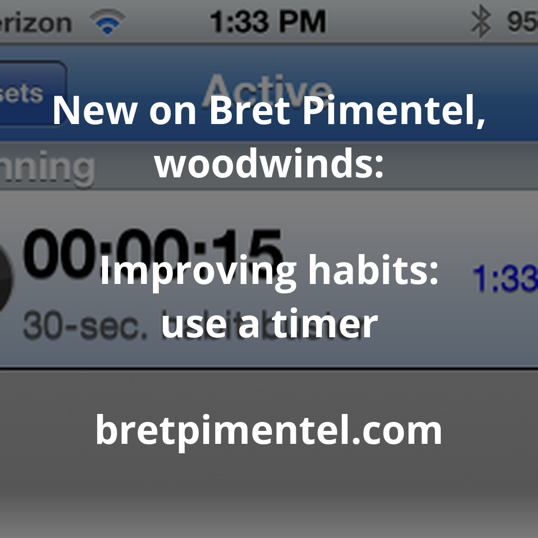 Improving habits: use a timer
