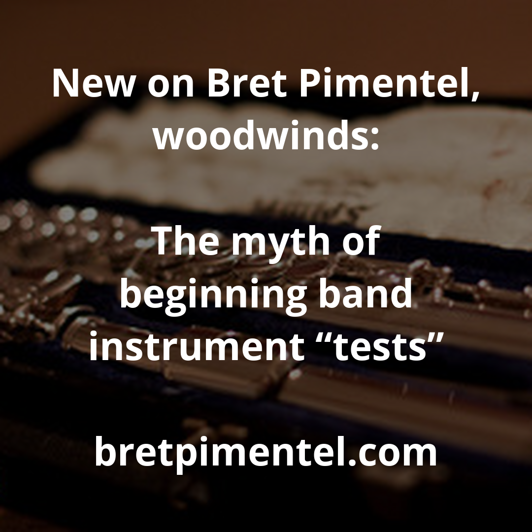 The myth of beginning band instrument “tests”