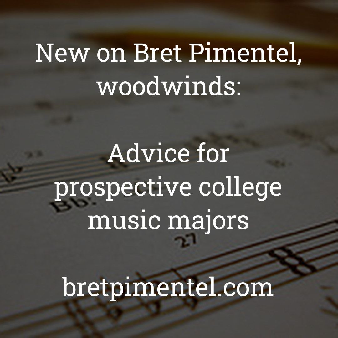 Advice for prospective college music majors