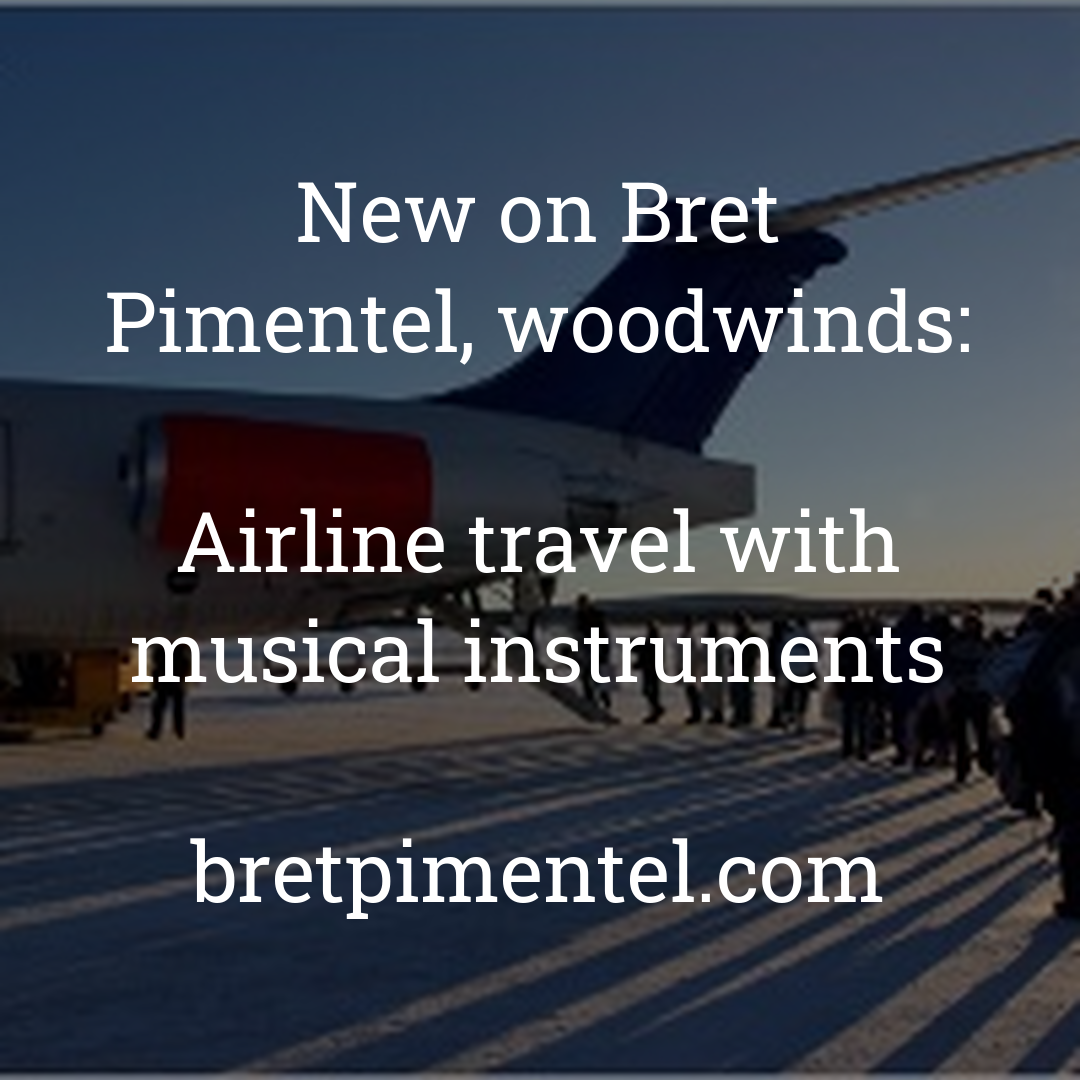 Airline travel with musical instruments