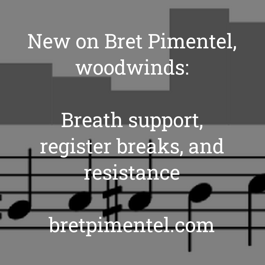 Breath support, register breaks, and resistance