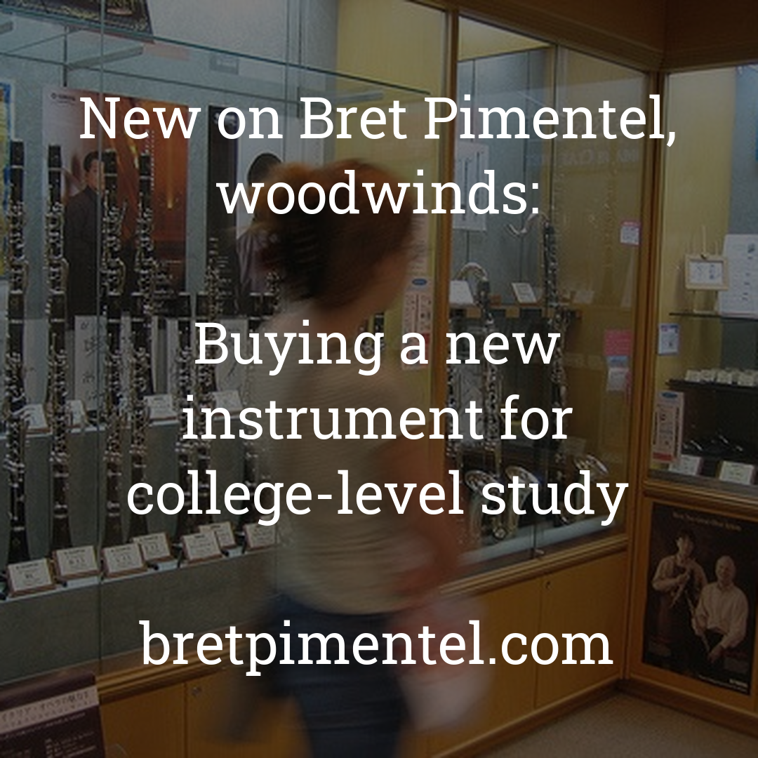 Buying a new instrument for college-level study