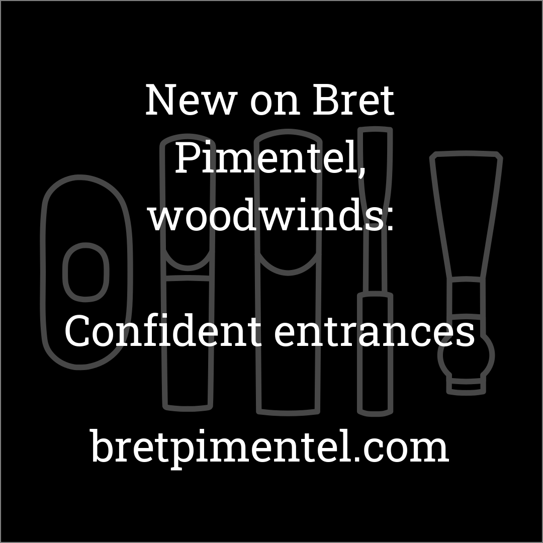 Confident entrances
