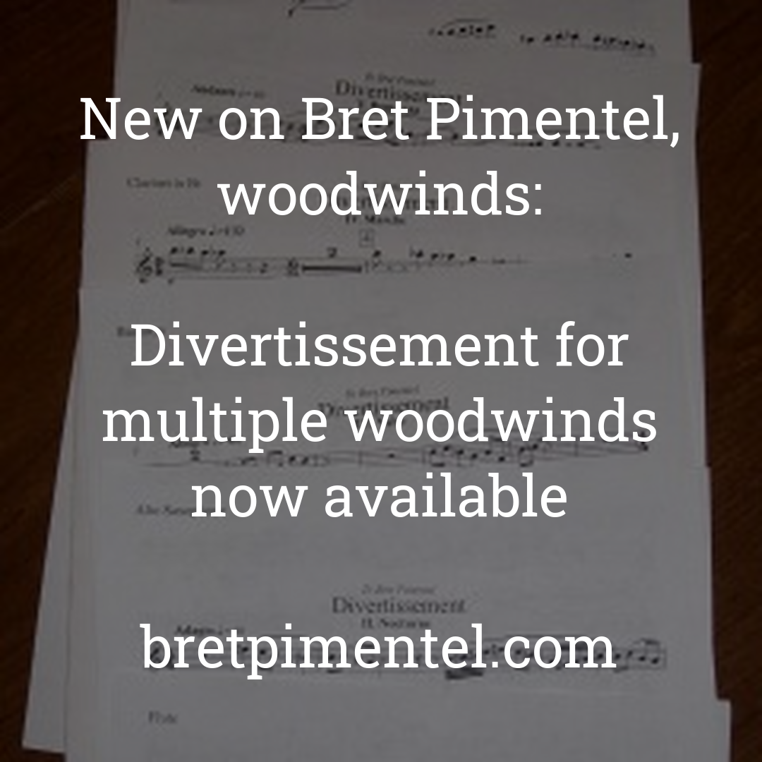 Divertissement for multiple woodwinds now available