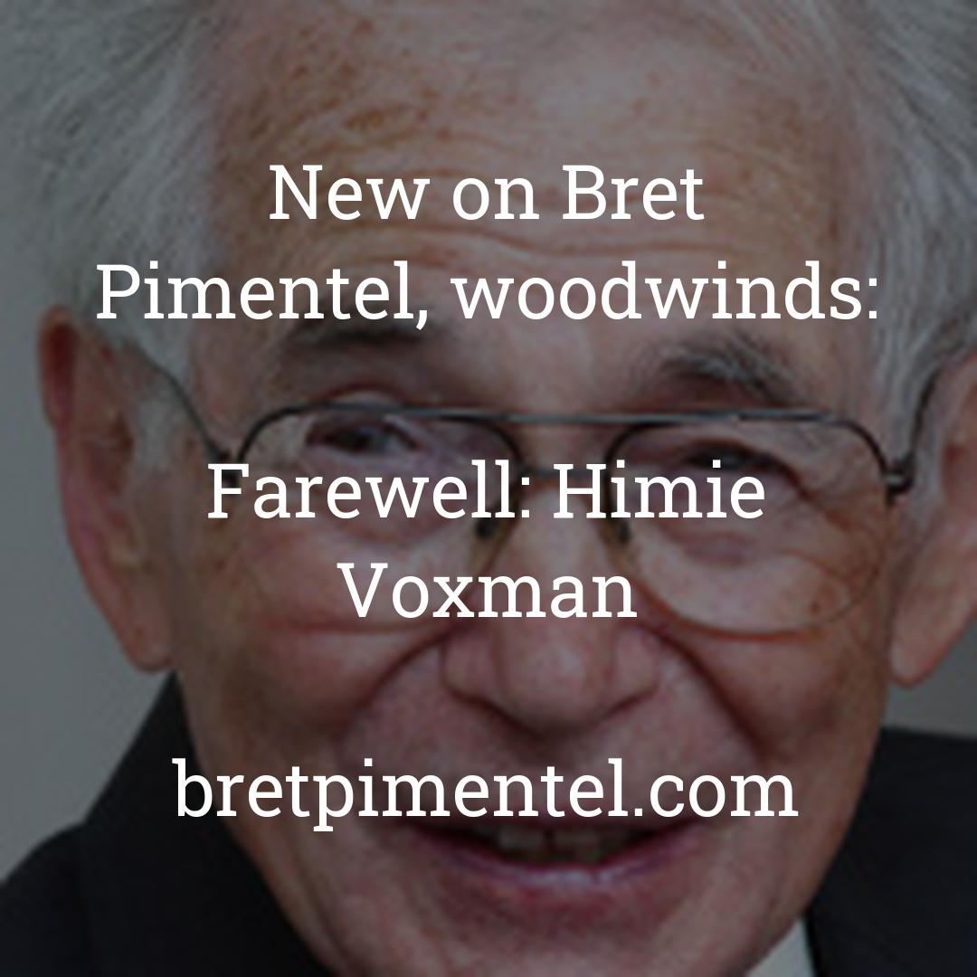 Farewell: Himie Voxman