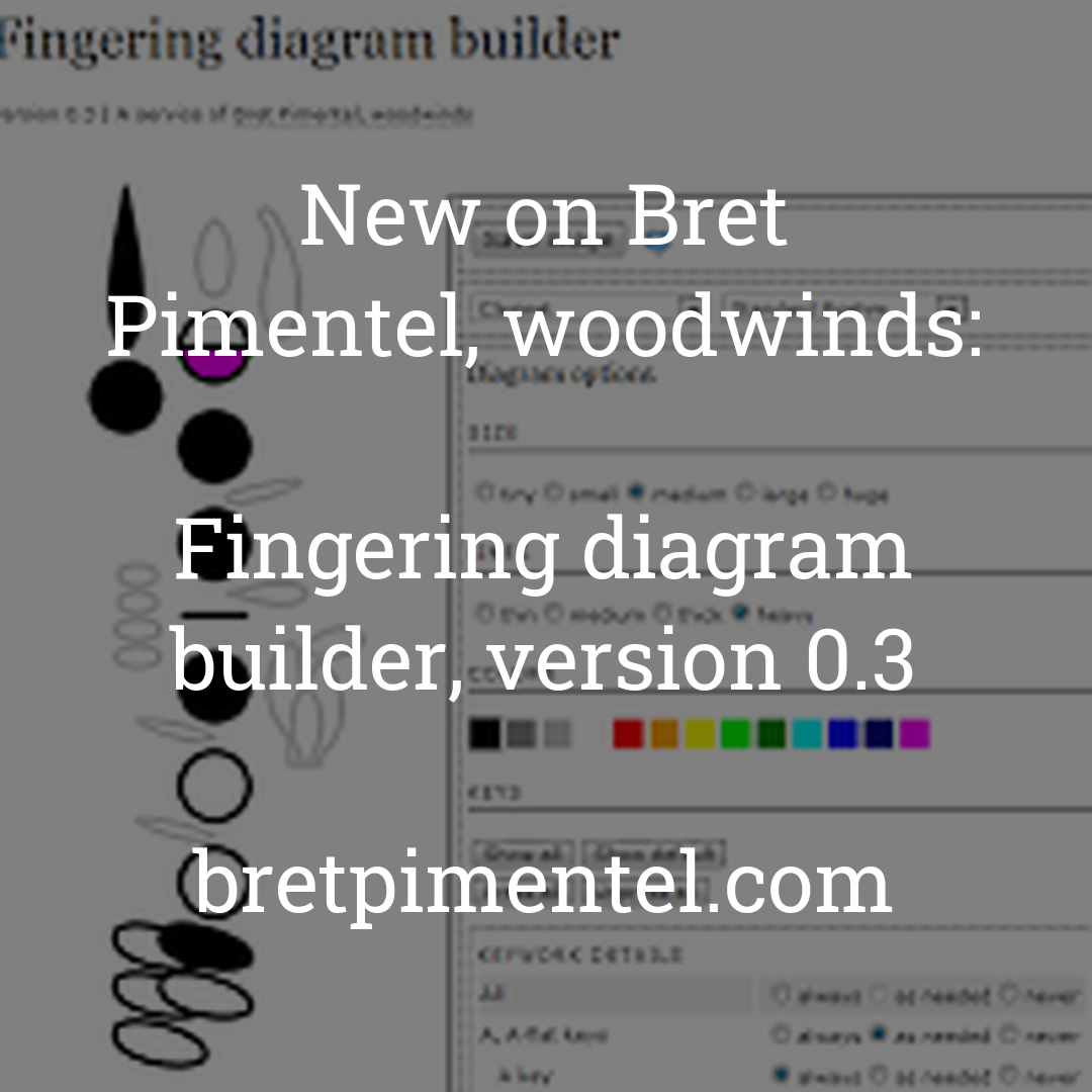 Fingering diagram builder, version 0.3