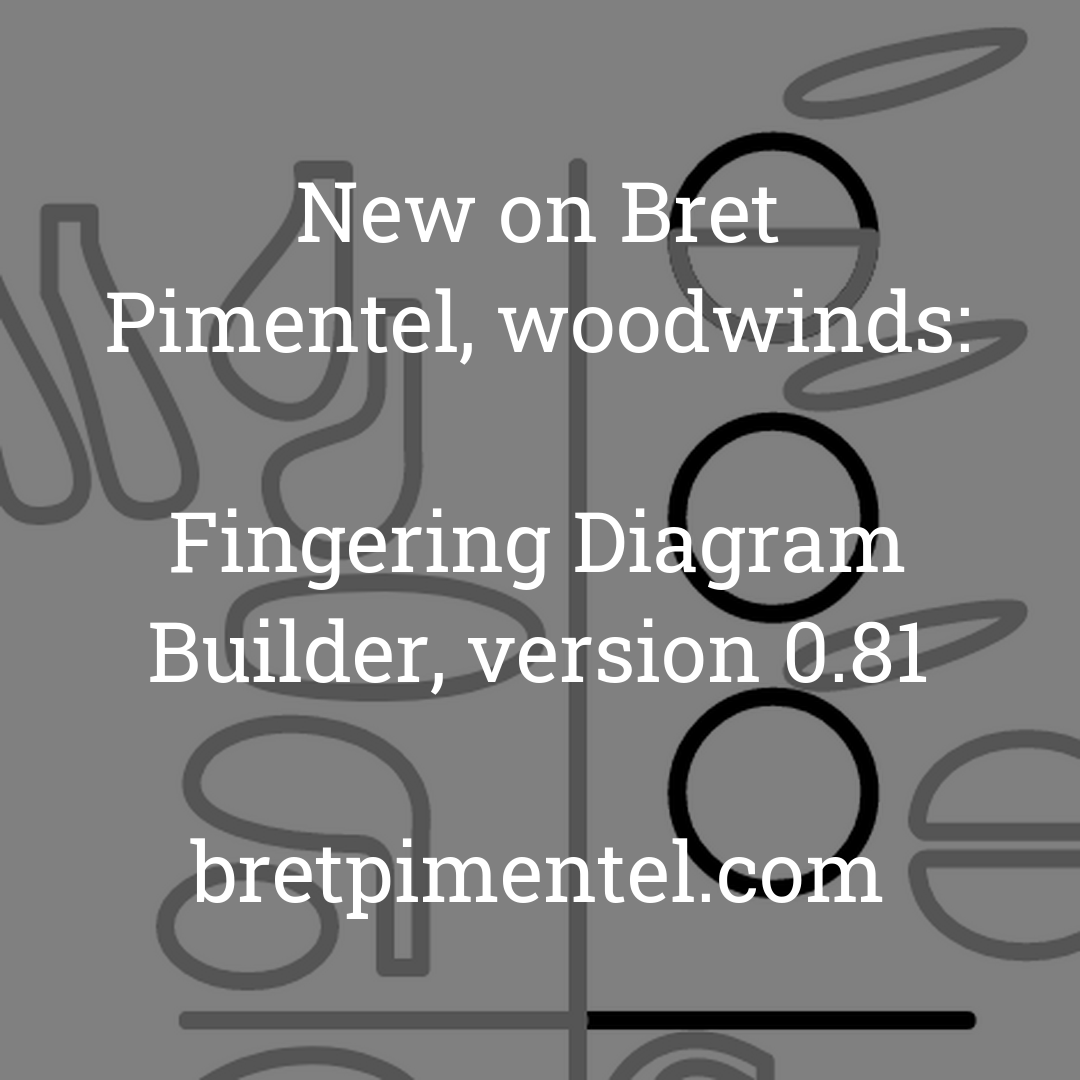 Fingering Diagram Builder, version 0.81