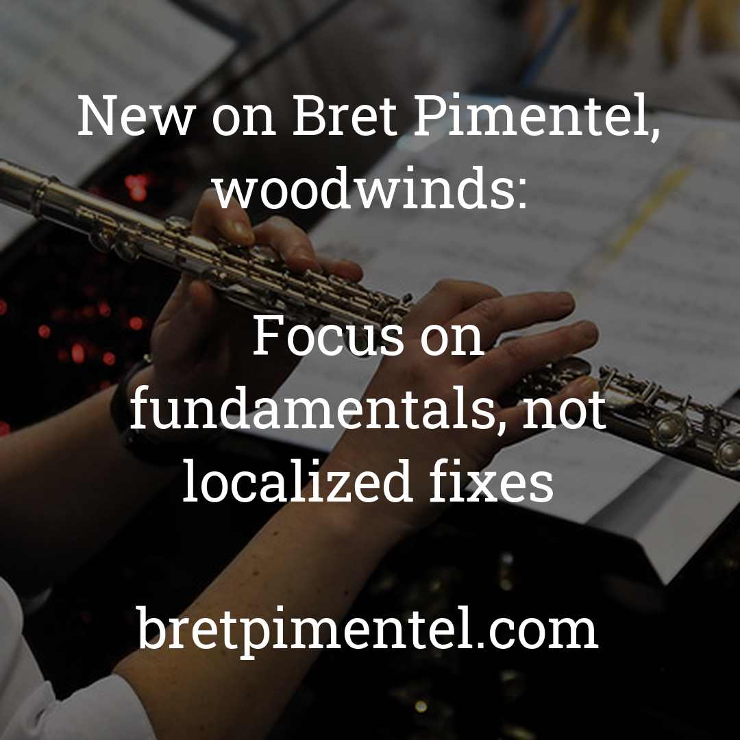 Focus on fundamentals, not localized fixes