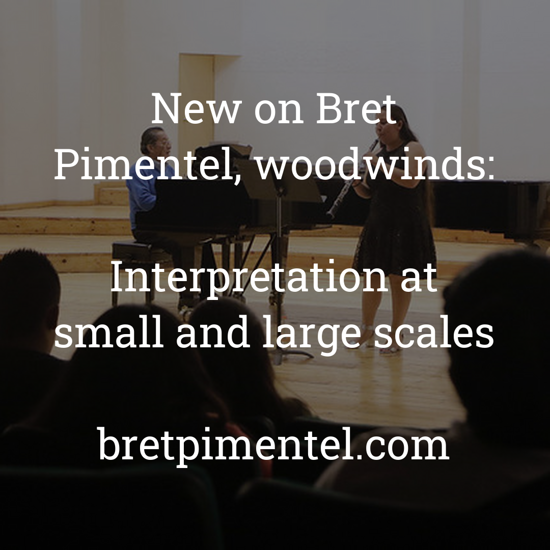 Interpretation at small and large scales
