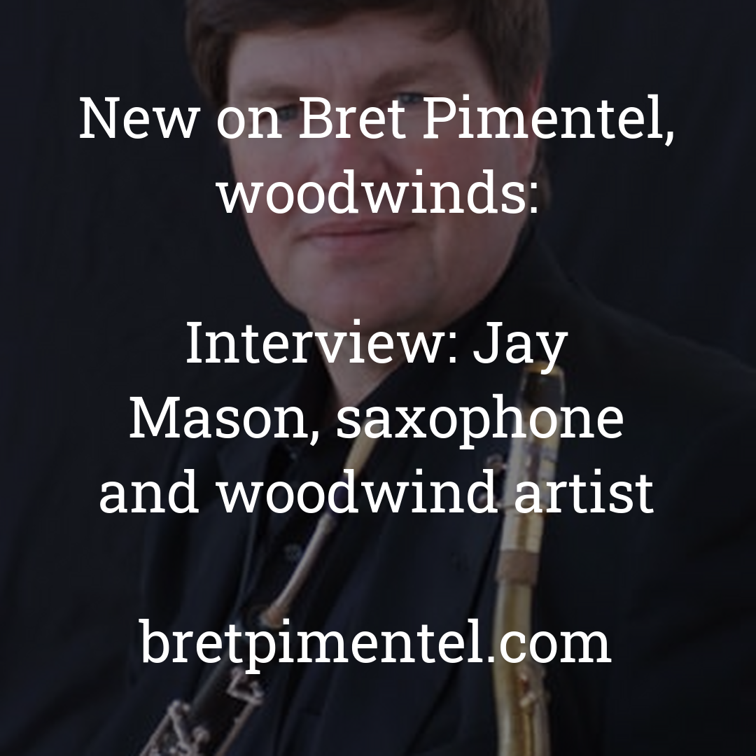 Interview: Jay Mason, saxophone and woodwind artist