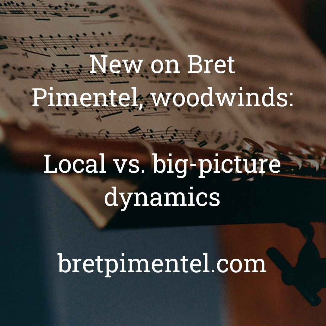 Local vs. big-picture dynamics