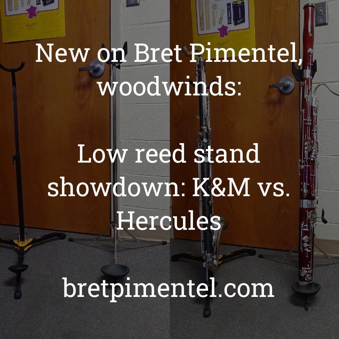 Low reed stand showdown: K&M vs. Hercules