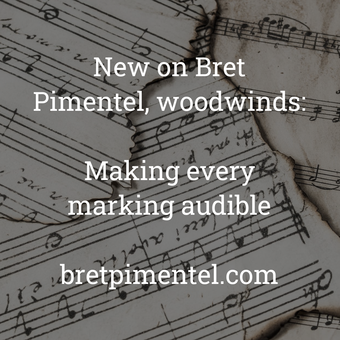 Making every marking audible