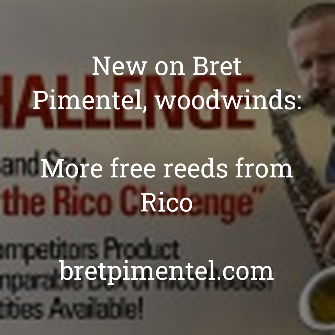 More free reeds from Rico