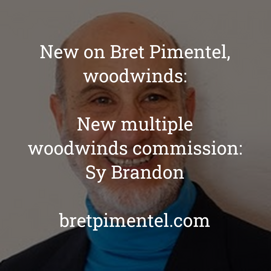 New multiple woodwinds commission: Sy Brandon