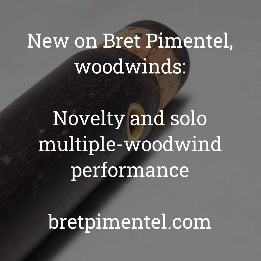 Novelty and solo multiple-woodwind performance