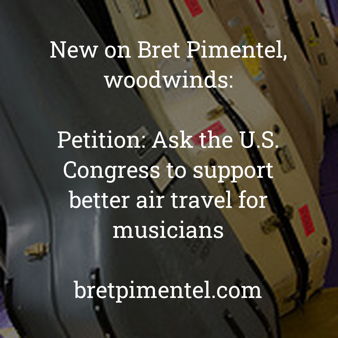 Petition: Ask the U.S. Congress to support better air travel for musicians