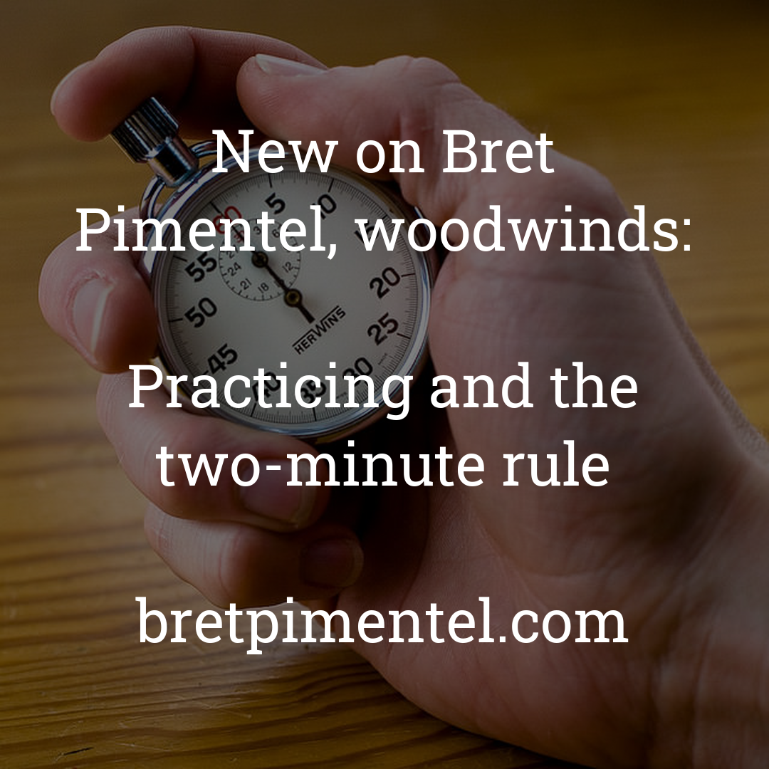 Practicing and the two-minute rule