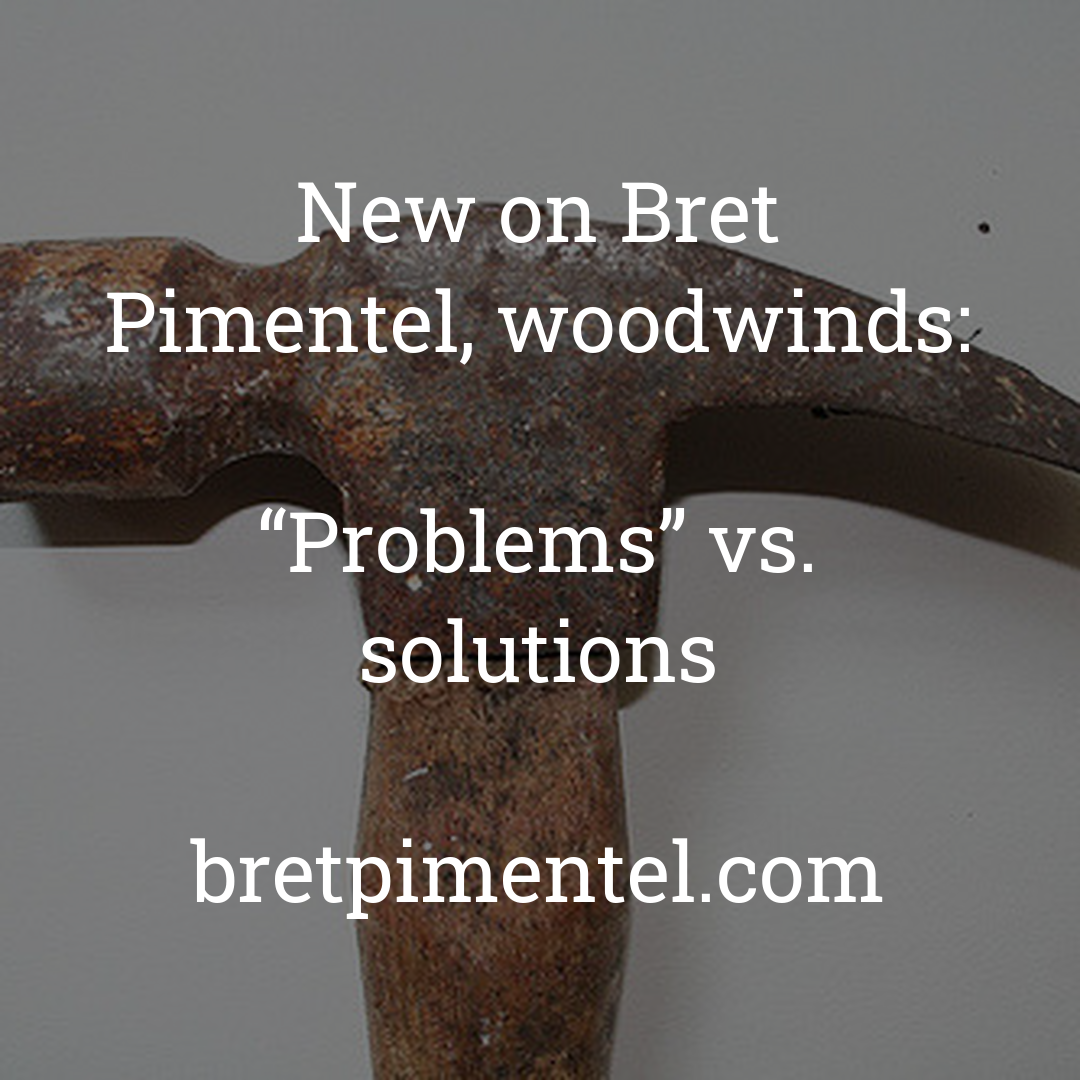 “Problems” vs. solutions