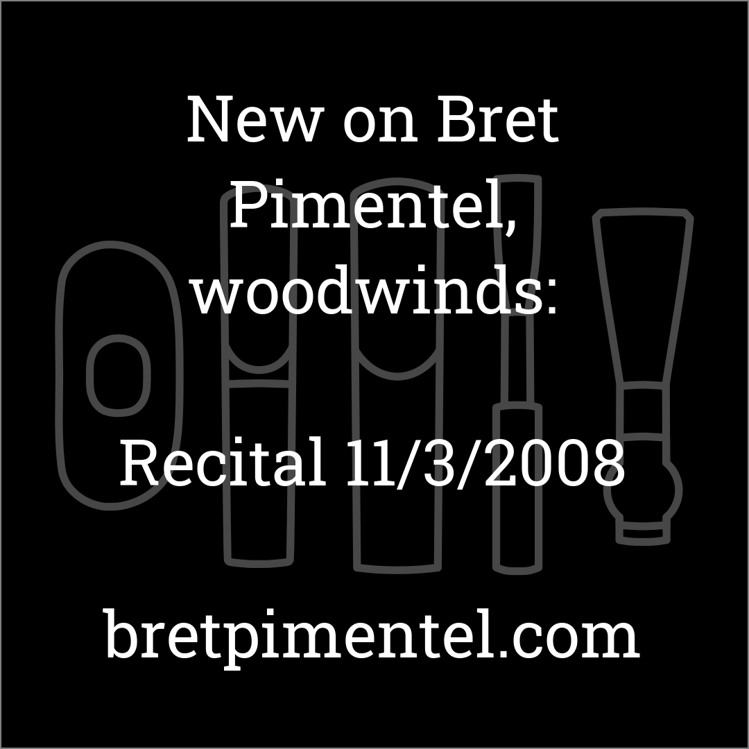 Recital 11/3/2008