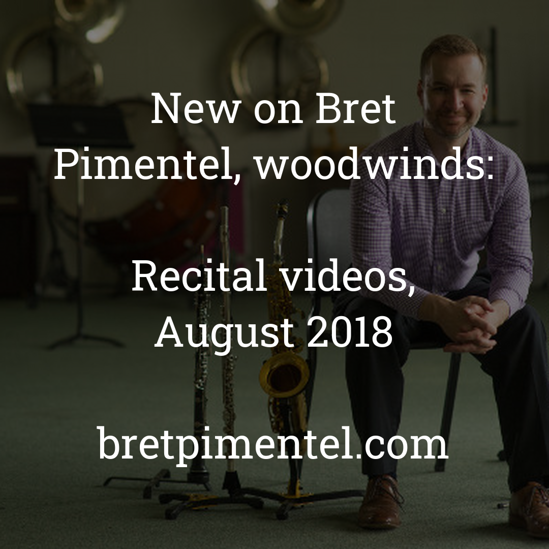 Recital videos, August 2018