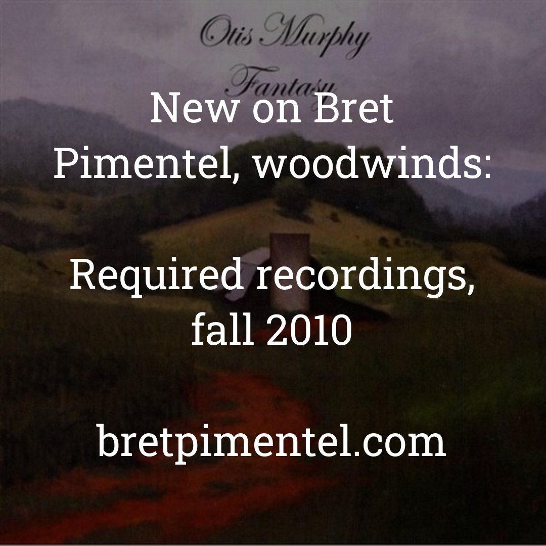 Required recordings, fall 2010