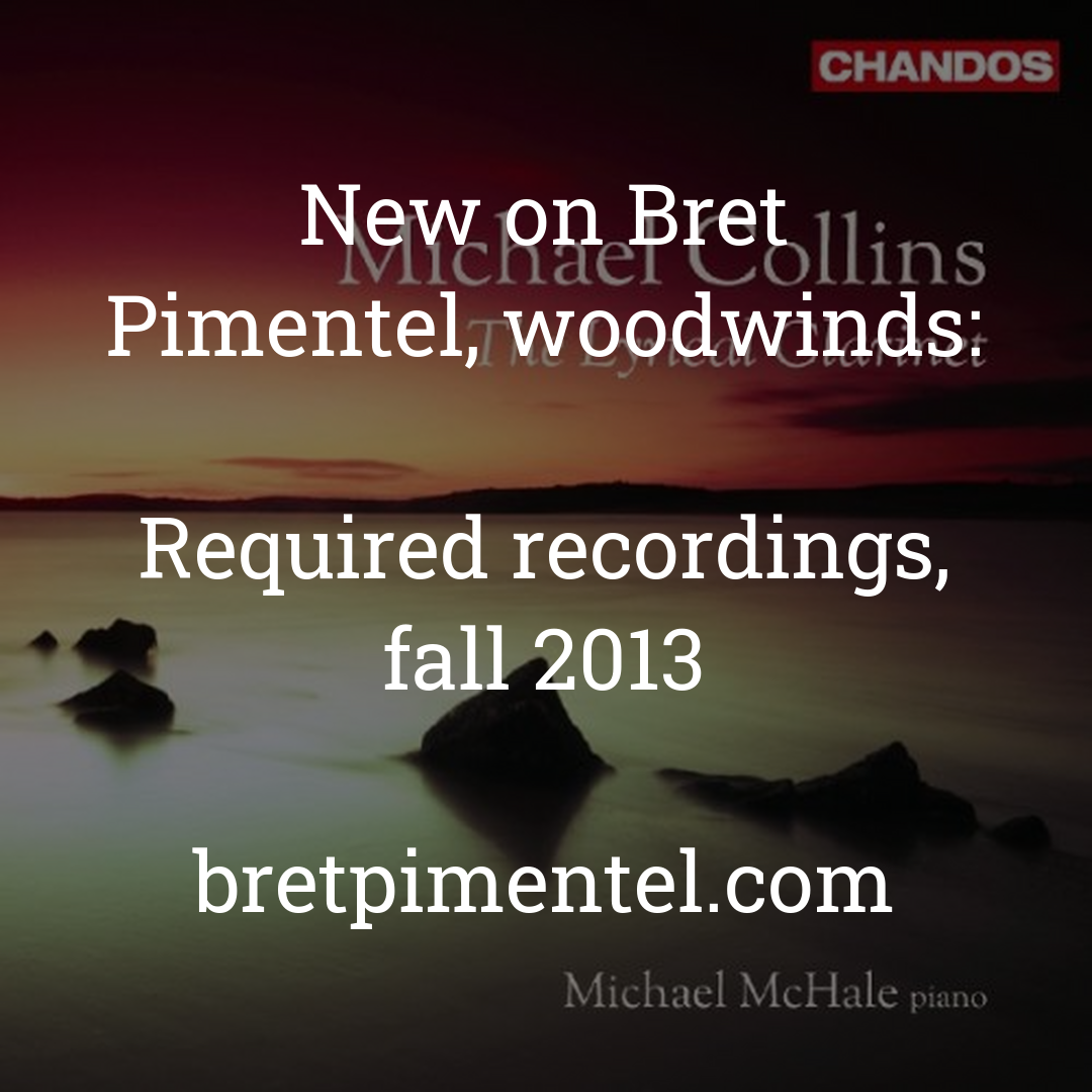 Required recordings, fall 2013