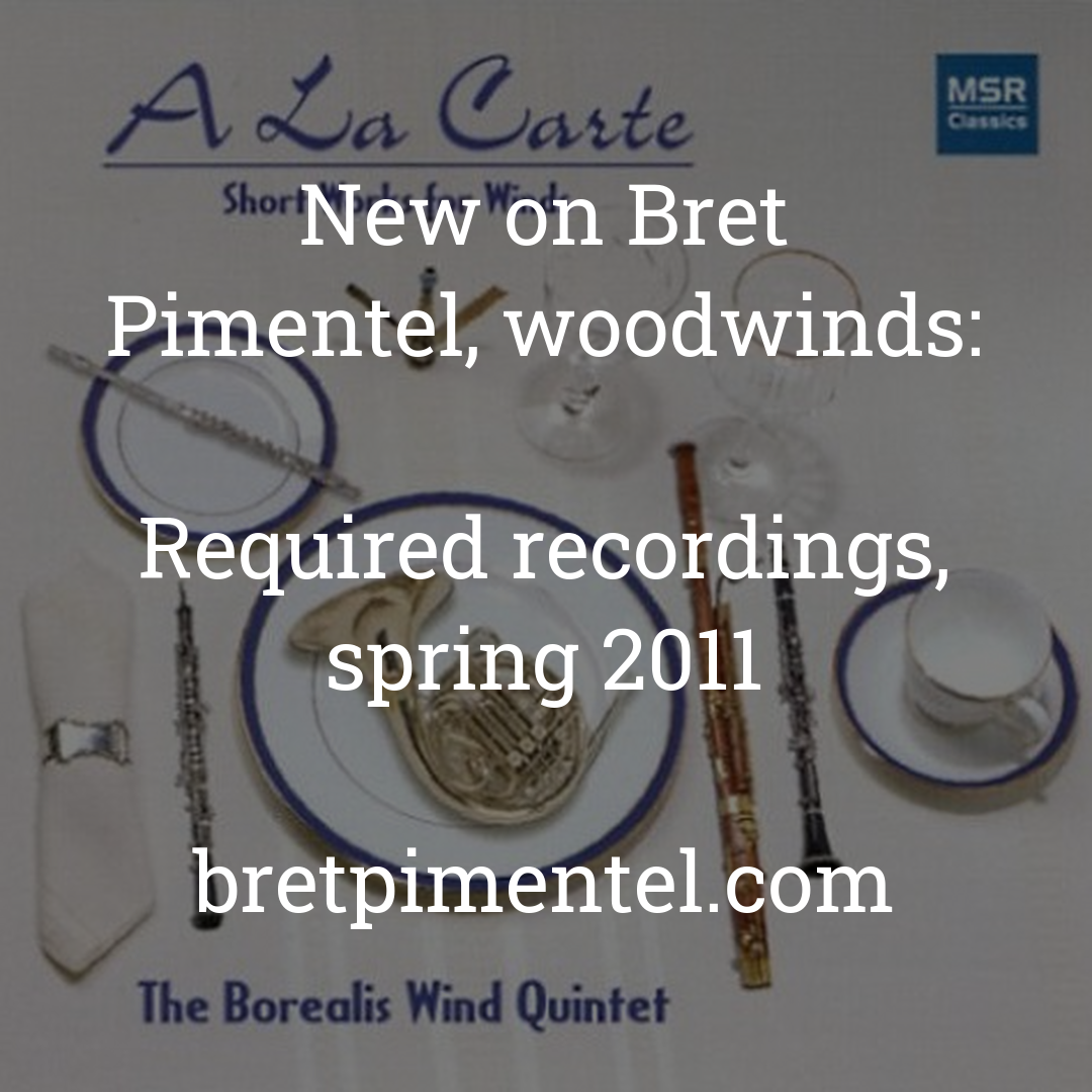 Required recordings, spring 2011