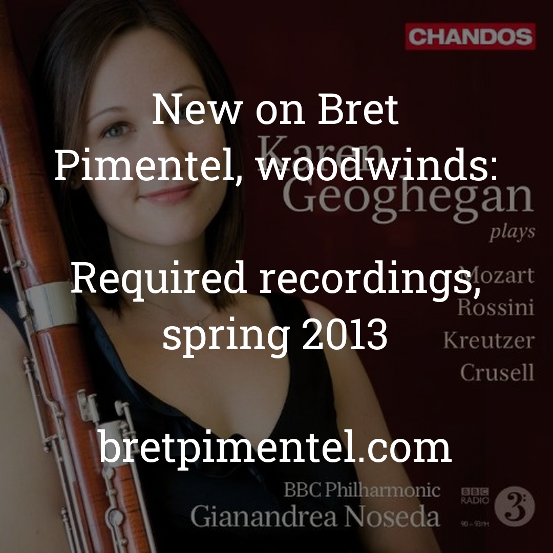 Required recordings, spring 2013