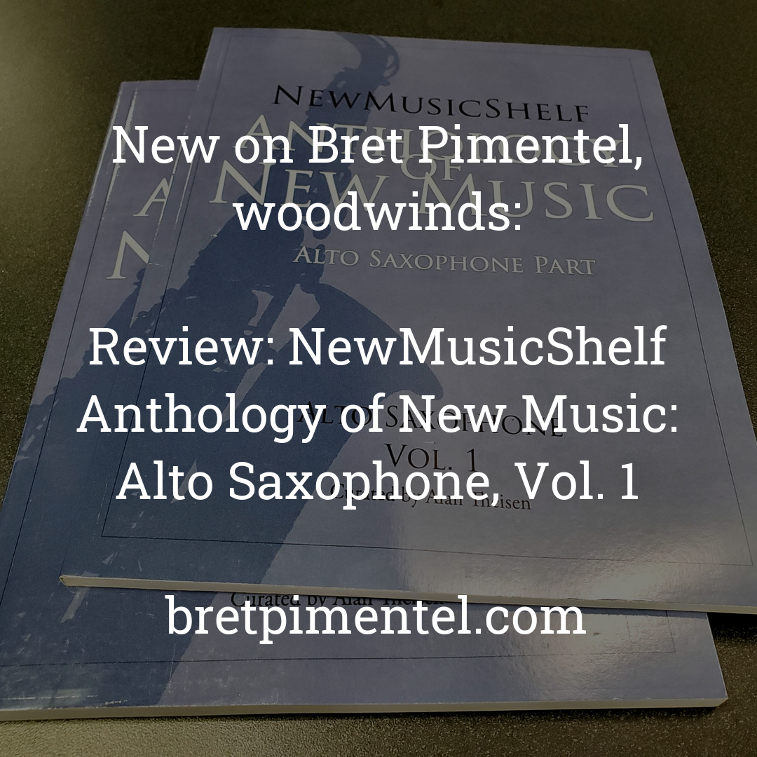 Review: NewMusicShelf Anthology of New Music: Alto Saxophone, Vol. 1