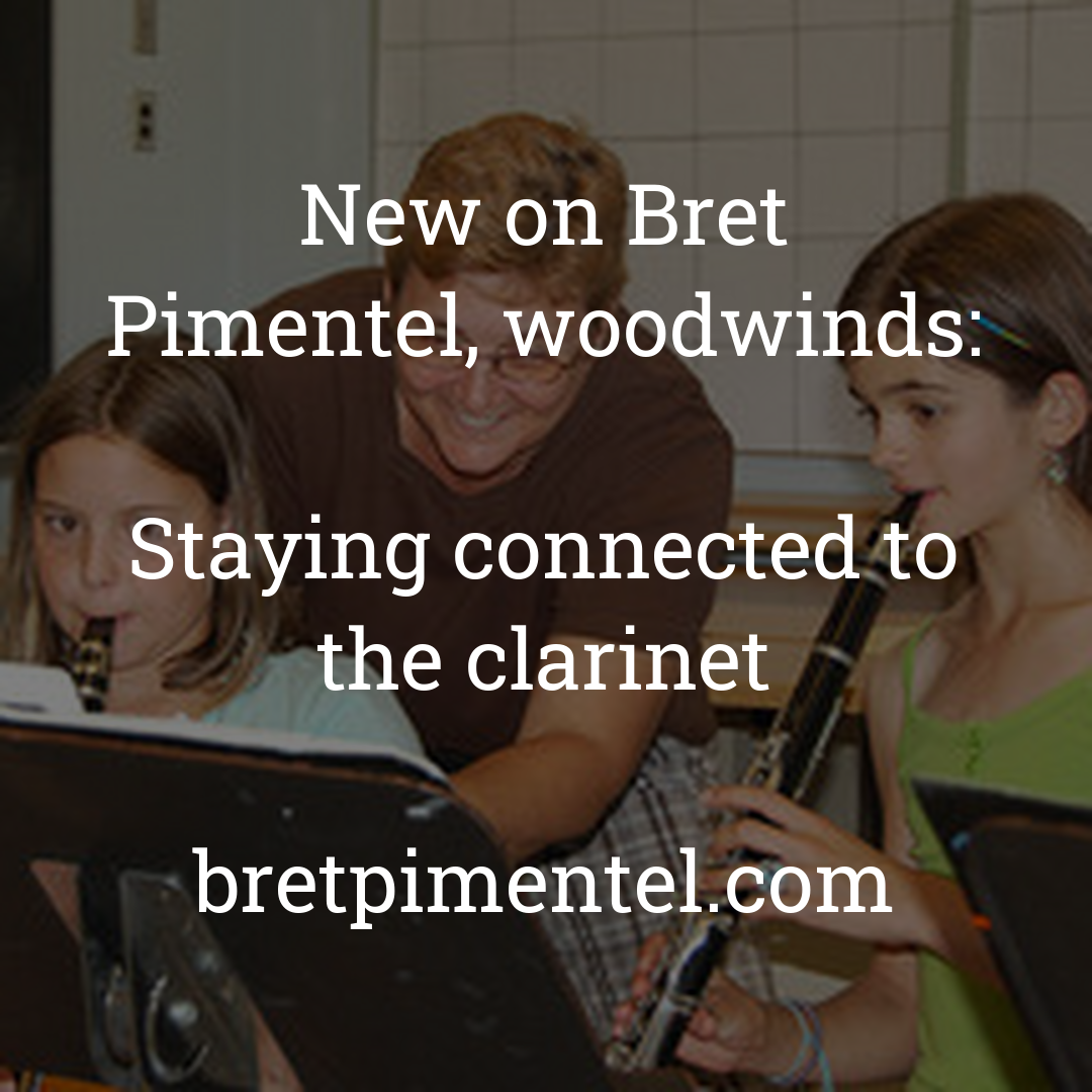 Staying connected to the clarinet