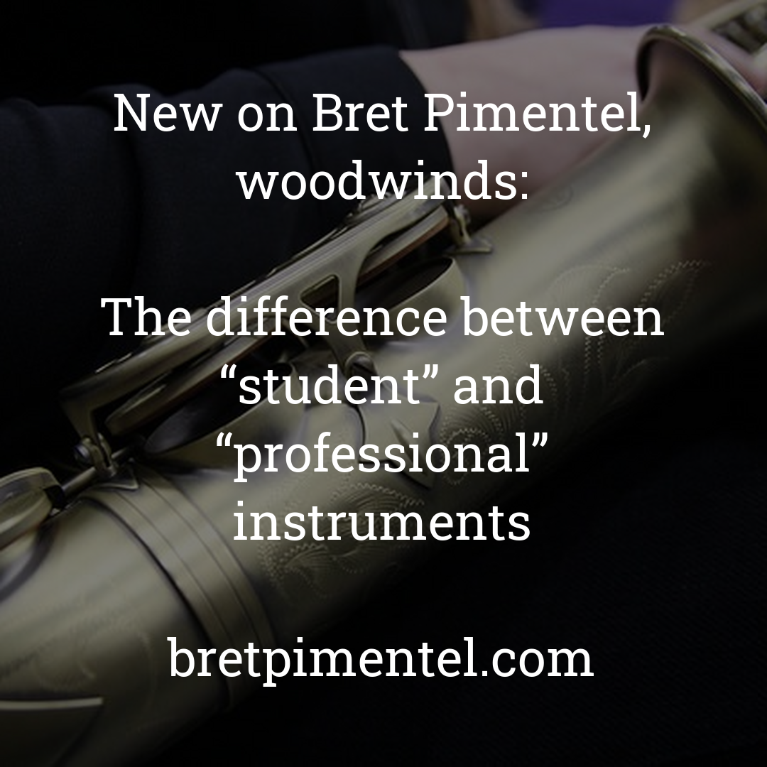 The difference between “student” and “professional” instruments