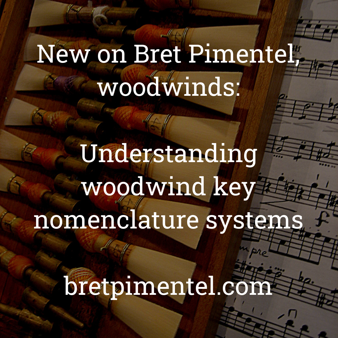 Understanding woodwind key nomenclature systems