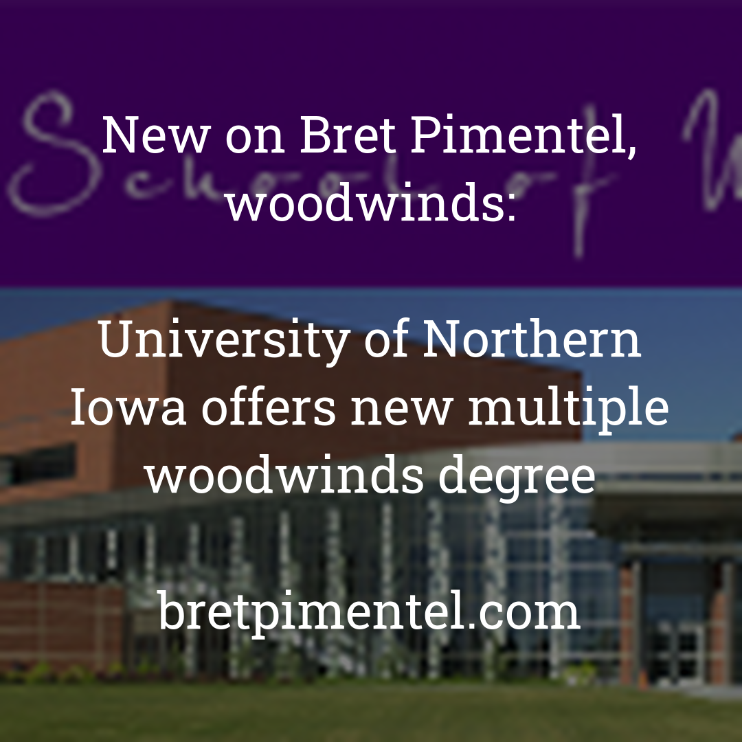 University of Northern Iowa offers new multiple woodwinds degree
