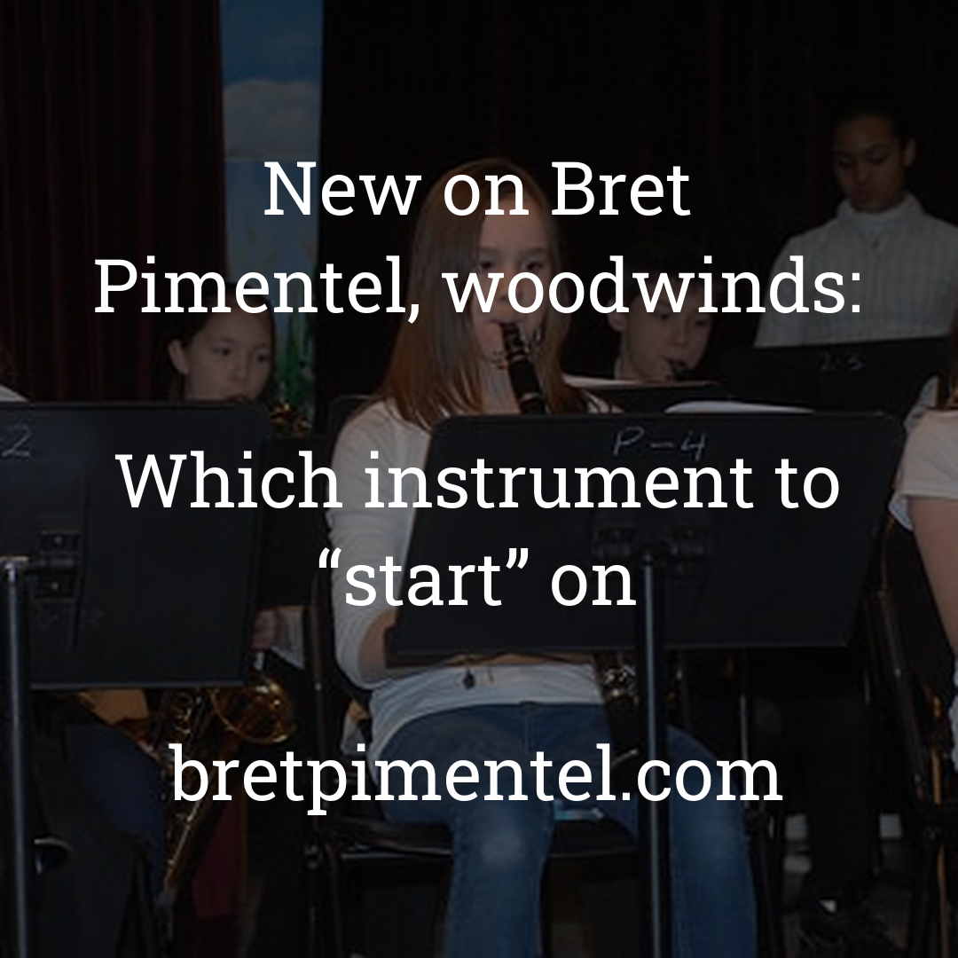 Which instrument to “start” on