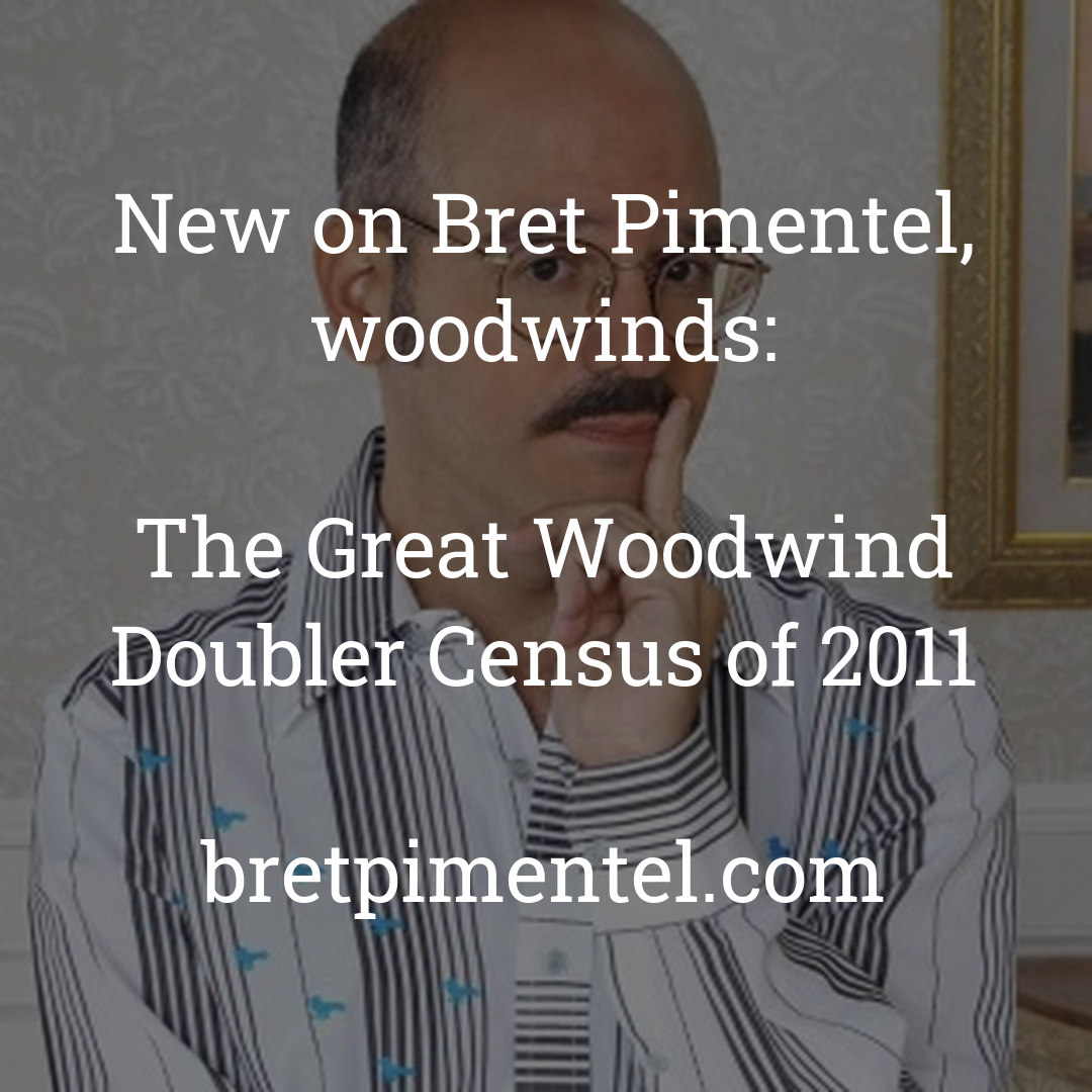 The Great Woodwind Doubler Census of 2011
