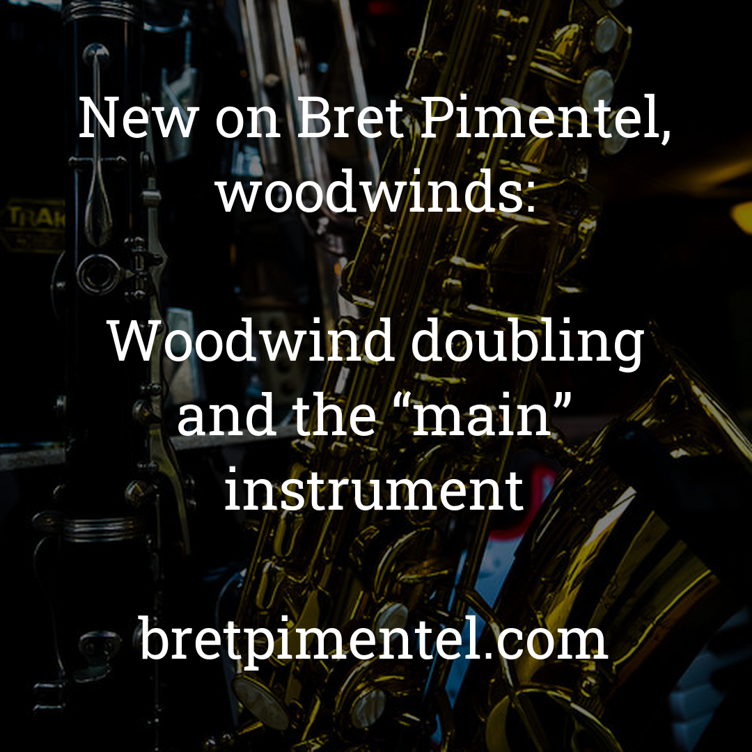 Woodwind doubling and the “main” instrument