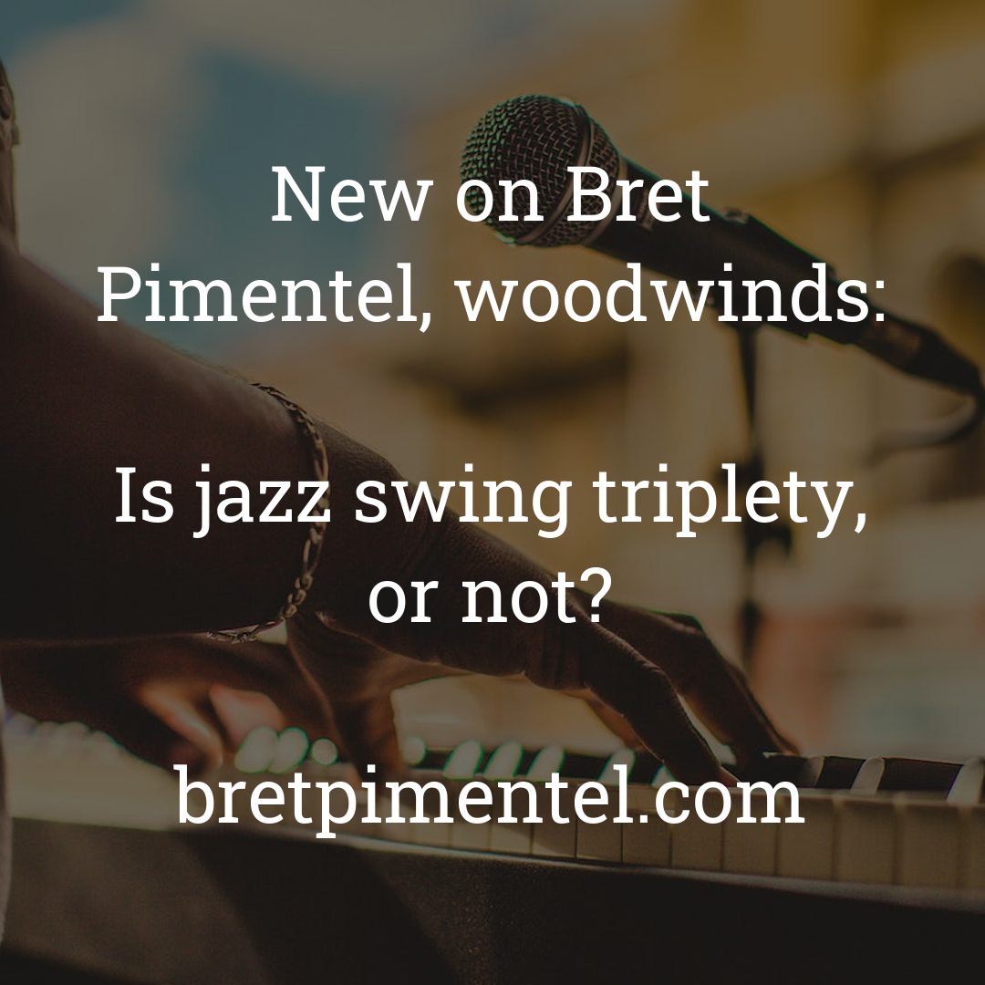 Is jazz swing triplety, or not?