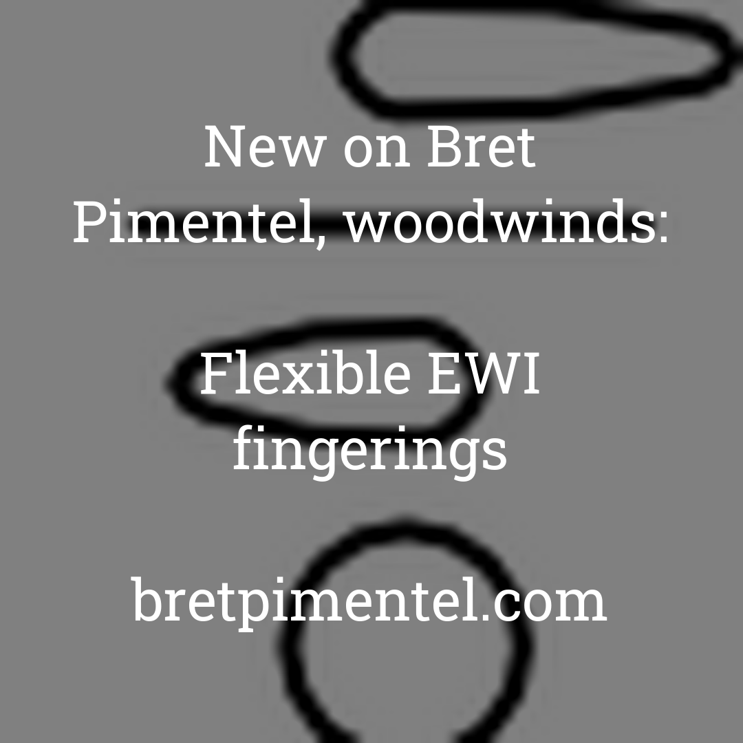 Flexible EWI fingerings